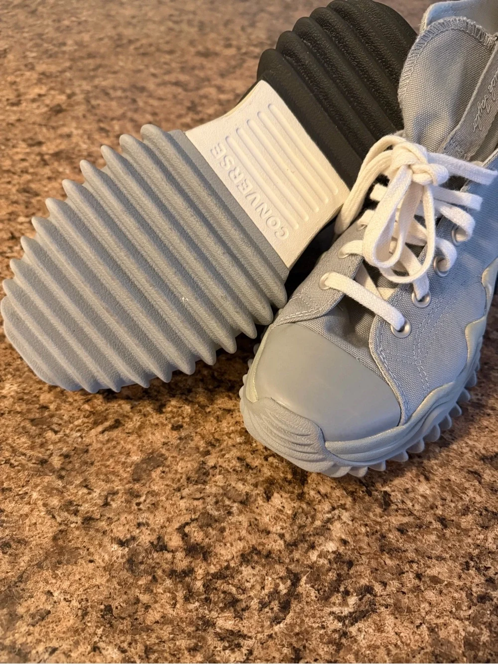 CONVERSE RUN STAR MOTION CX PLATFORM Womens  High-Top Gray Sneakers(9.5) - Picture 5 of 10